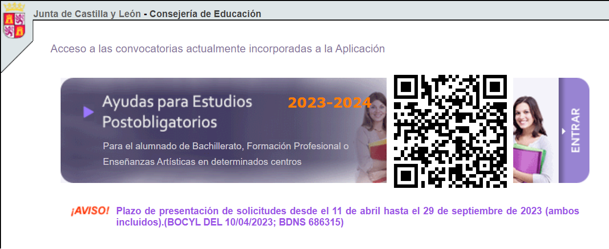 Acceso becas jcyl